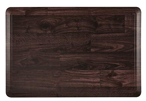 Ornavo Home Non Slip Premium Printed Kitchen Anti Fatigue Comfort Floor Mat - No Odor - Waterproof & Cleanable - 24" W x 36" L - Brown Wood Floor